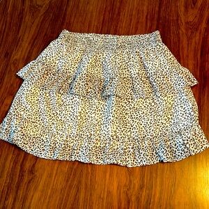 Chiffon Animal Print Skirt